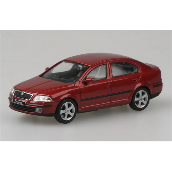 Skoda Octavia II (2004) Red Flamenco Metallic