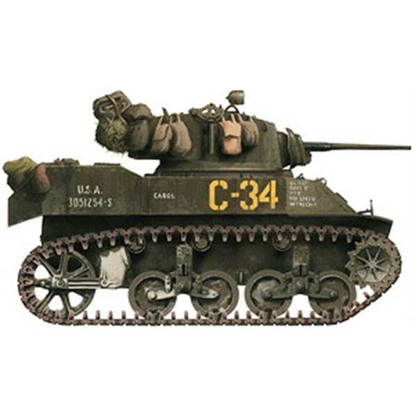 M5A1 Stuart Light Tank Early Production