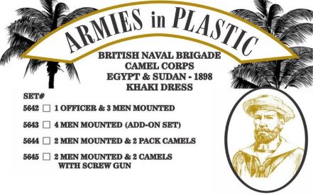 Armies In Plastic 5643 Egypt & Sudan 1898 British Naval Brigade Camel Corps 