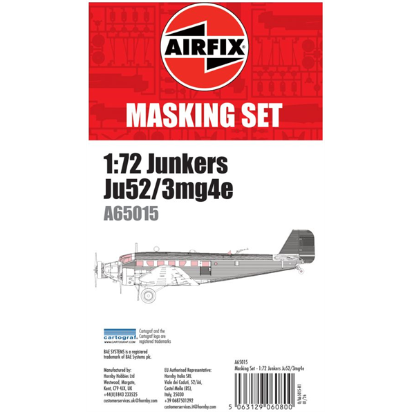 Masking Set - Junkers Ju52/3mg4e 1:72 Scale
