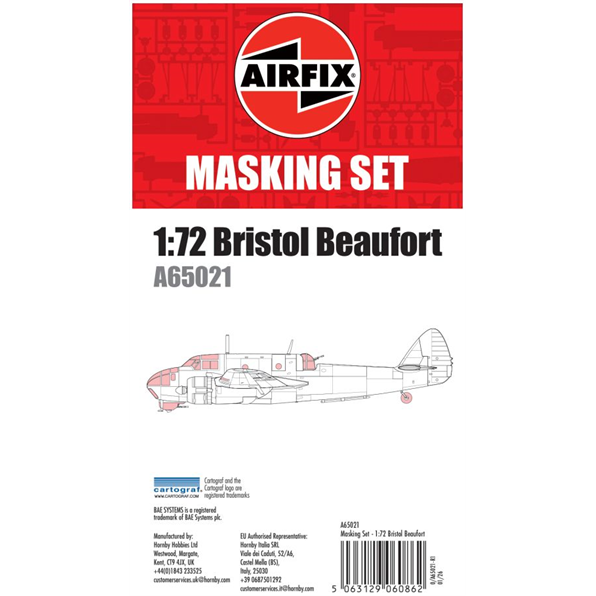 Masking Set - Bristol Beaufort 1:72 Scale