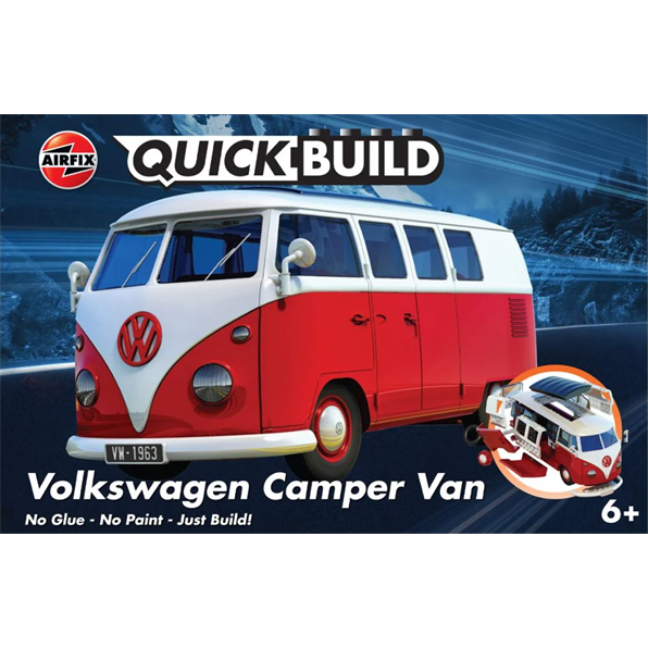 QUICKBUILD VW Camper Van Red