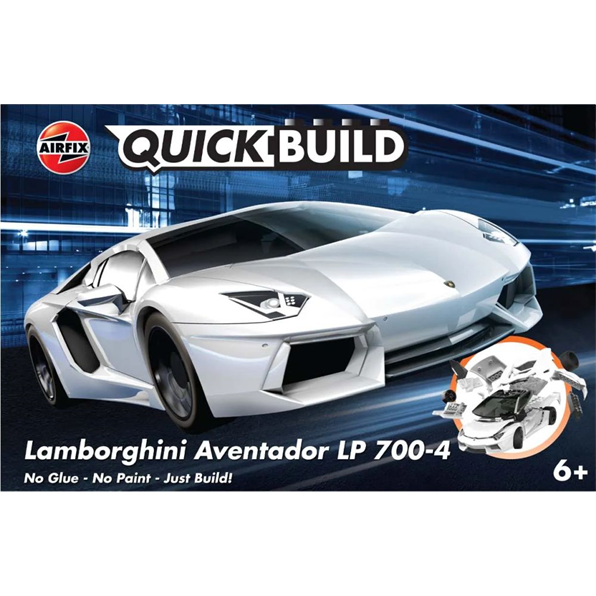 QUICKBUILD Lamborghini Aventador White