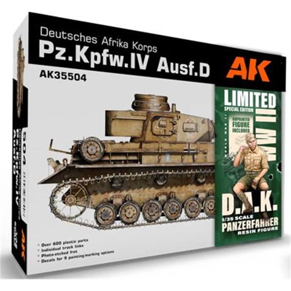 PZ.KPFW.IV AUSF.D Afrika Korps + Dak Panzerfahrer