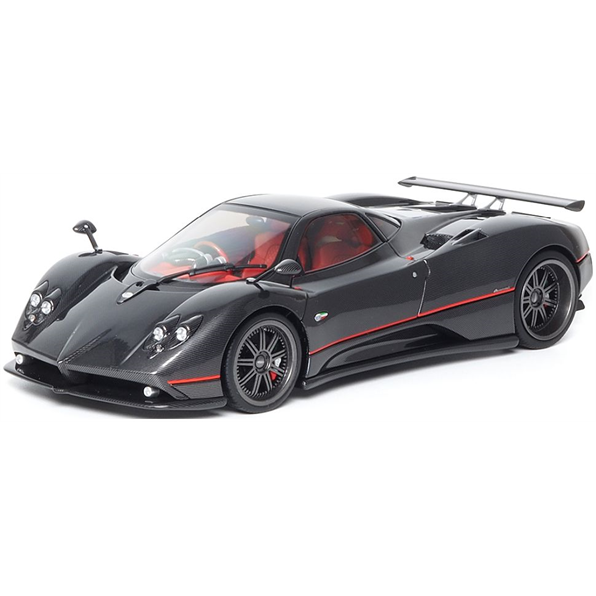 Pagani Zonda F 2005 Gloss Carbon Black w/Red Stripe