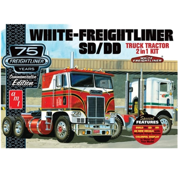 White Freightliner 2-in-1 SC/DD Cabover Tractor 75th Anniversary