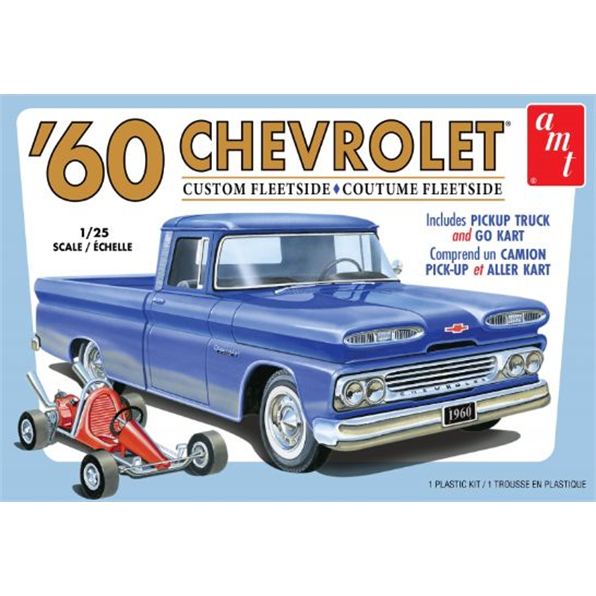 Chevy Custom Fleetside Pickup 1960 w/Go Kart