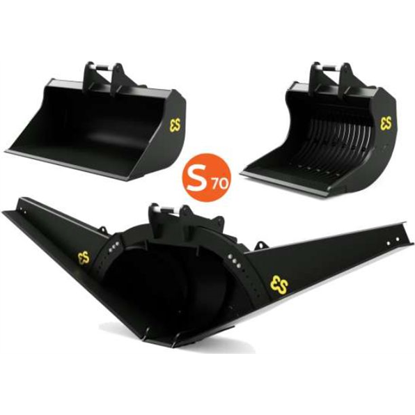 Eurosteel Excavator Attachment Set S70 Connection (Fits Volvo EC220E)