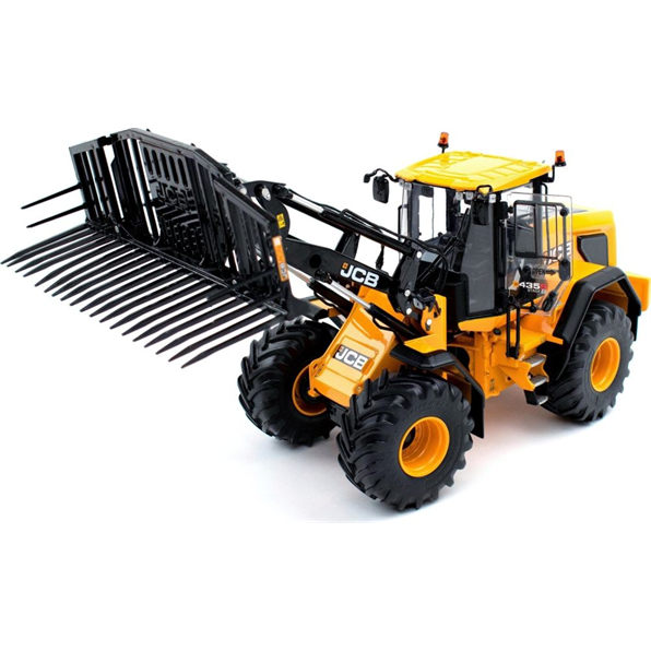 JCB 435S Stage V Agri Wheel Loader with Grass Fork