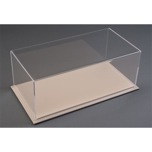 Maranello 1:18 Display Case with Beige Leather Base