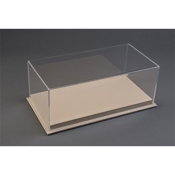 Mulhouse 1:18 Display Case with Beige Leather Base