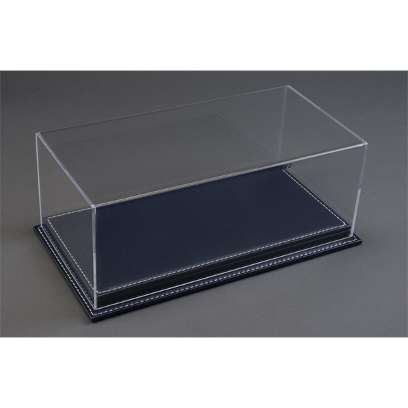 Mulhouse 1:18 Display Case with Dark Blue Leather Base