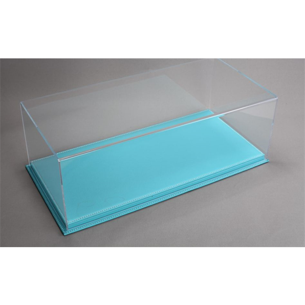 Mulhouse 1:12 Display Case with Turquoise Leather Base