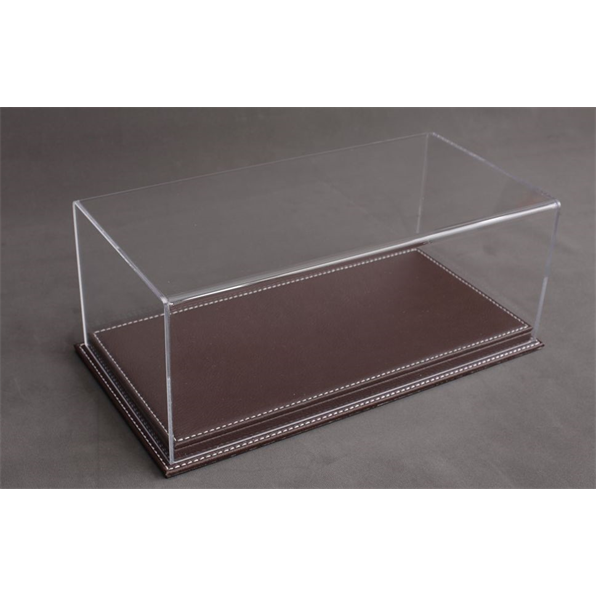 Mulhouse 1:43 Display Case with Dark Brown Leather Base