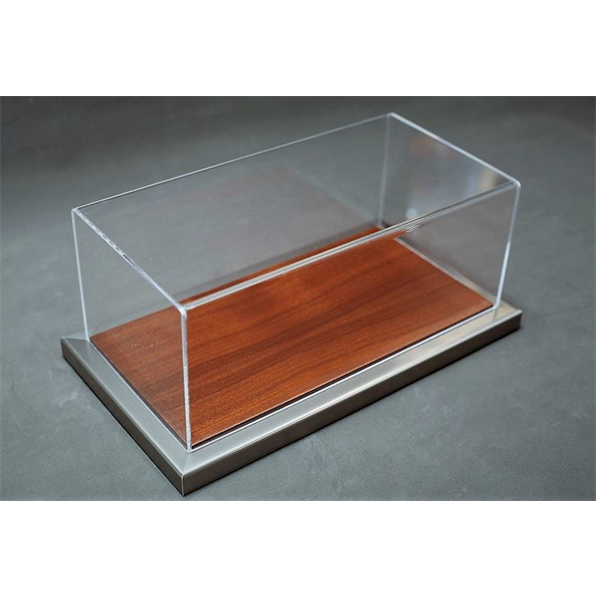 Goodwood 1:8 Metal + Wood Combo Mahogany Display Case