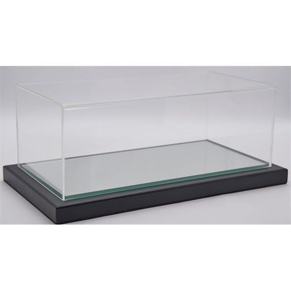 Turin 1:43 Display Case Black Metal Frame Mirror Base