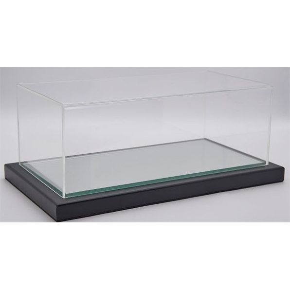 Turin 1:24 Display Case Black Metal Frame Mirror Base