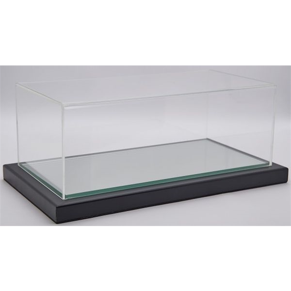 Turin 1:18 Display Case Black Metal Frame Mirror Base