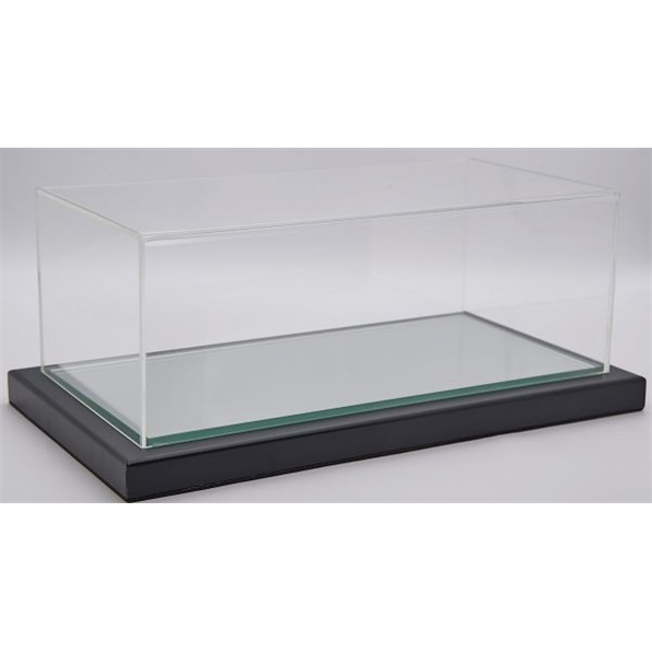 Turin 1:12 Display Case Black Metal Frame Mirror Base