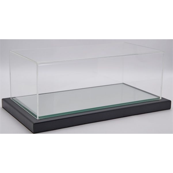 Turin 1:8 Display Case Black Metal Frame Mirror Base