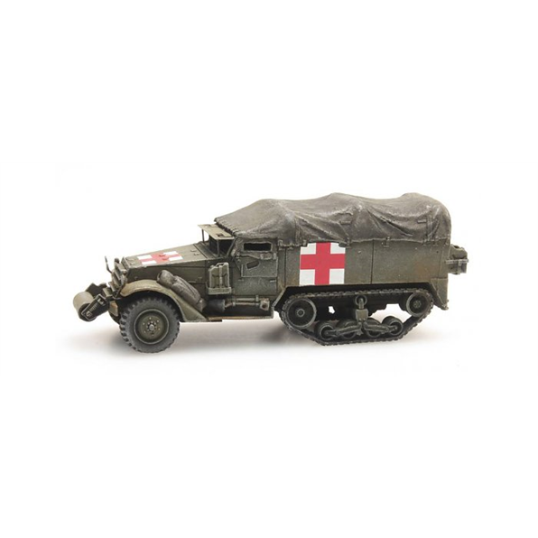 US Halftrack M3A1 Ambulance 1:87 Ready-Made, Painted