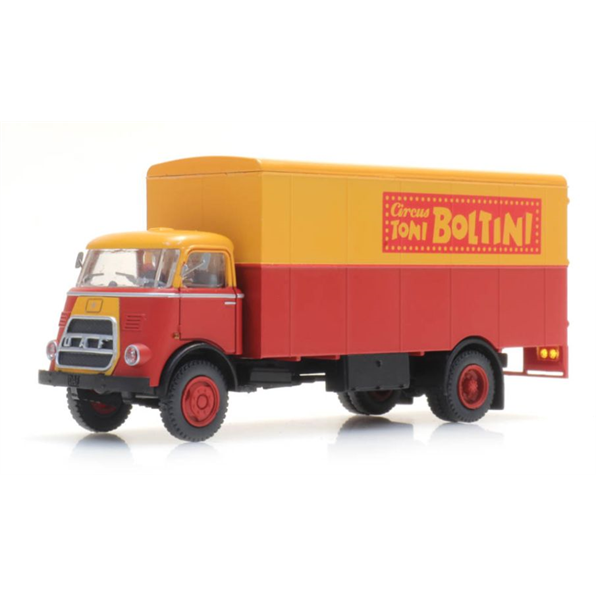 DAF Cab '64 Box Van 'CircUS Boltini' 1:87 Plastic Model, Painted