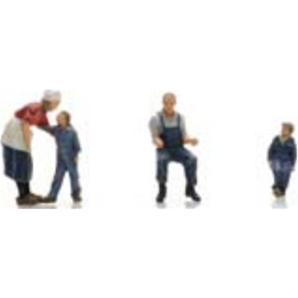 Farmer Family (3x) Ready Made Painted