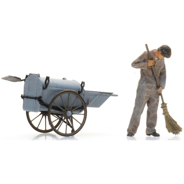 Streetsweeper w/Dustcart (1x) Ready-Made Figures