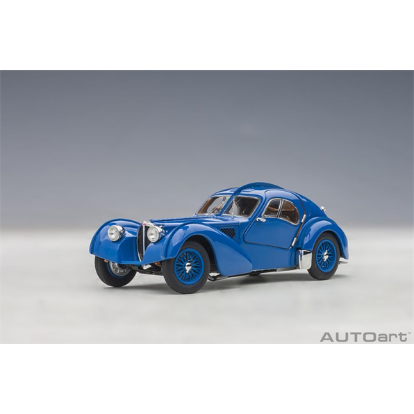 Bugatti Atlantic Type 57SC 1938 Blue with Wire Spoke Wheels