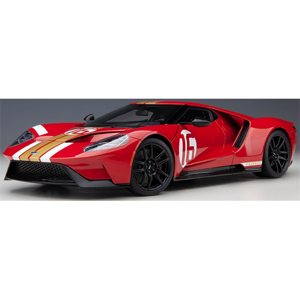 Ford GT Heritage Edition Alan Mann Red w/Gold Stripes