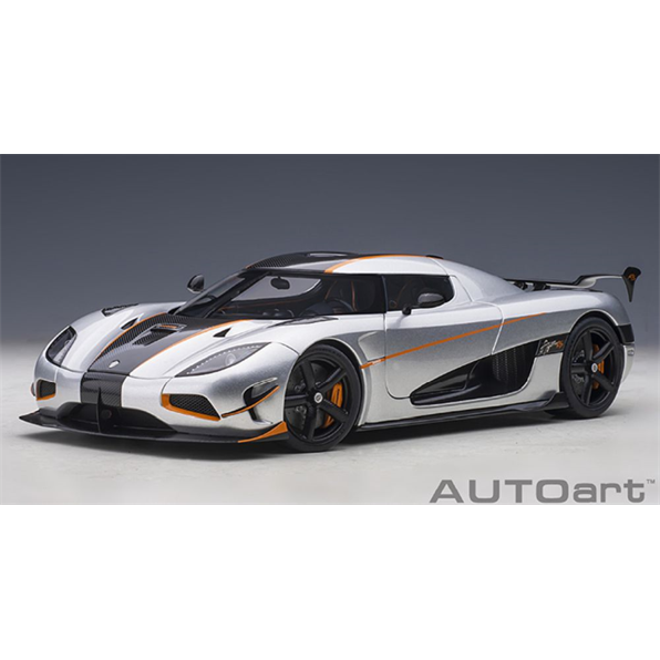 Koenigsegg Agera RS Moon Silver w/Orange Accents