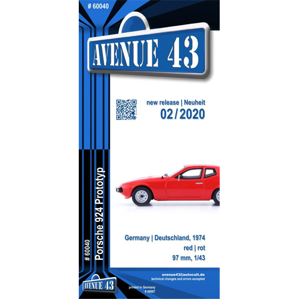 leaflet #60040 (Porsche 924)