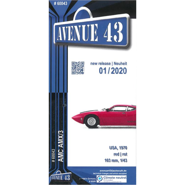 Leaflet #60043 (AMC AMX/3 Red)