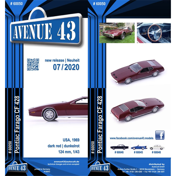 Leaflet #60050 Pontiac Farago CF