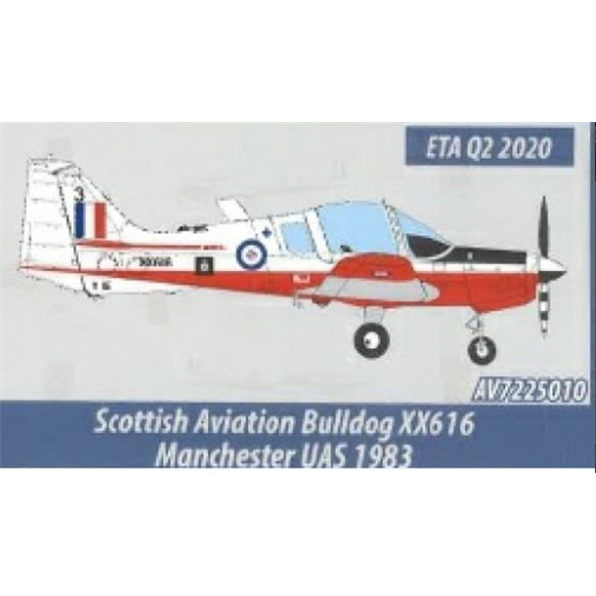 Scottish Aviation Bulldog XX616 Manchester UAS 1983