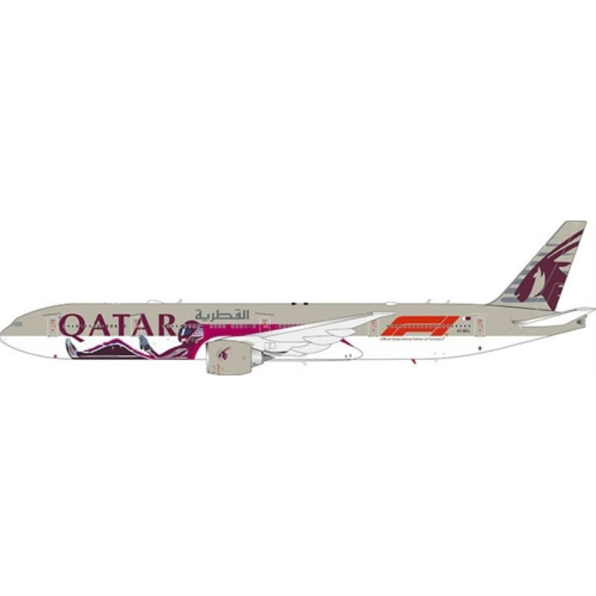 Boeing 777-3DZER A7-BEL Qatar Airways Official Global Airline Partner of F1