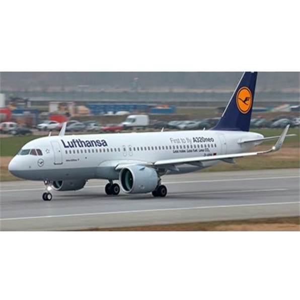 Airbus A320-271N Lufthansa D-AINA with Stand