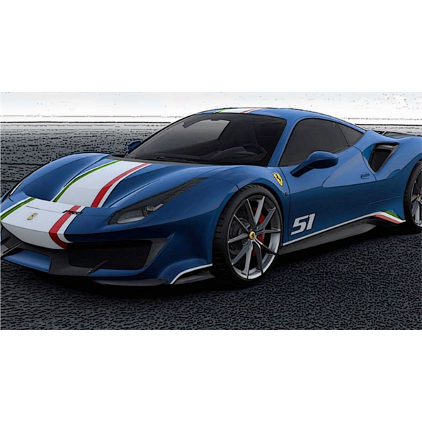 Ferrari 488 Pista Piloti Ferrari Blue Tour de France