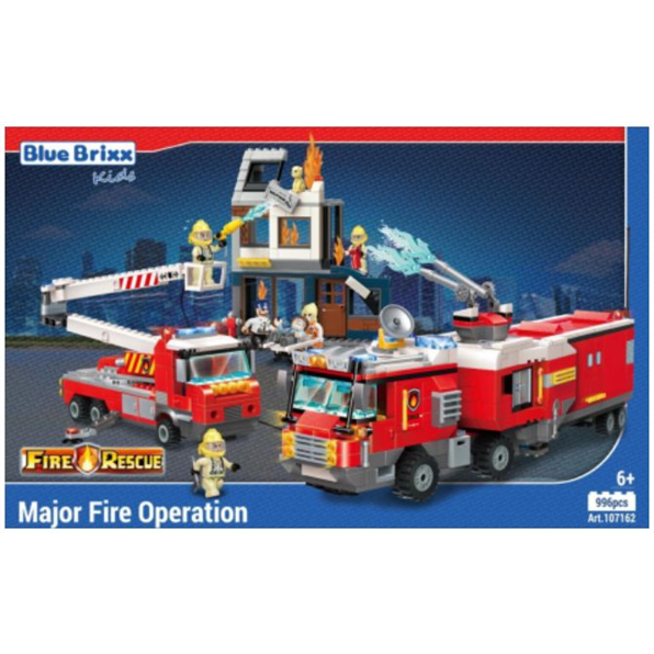 Fire Rescue Major Fire Operation 'Blue Brixx Kids' (996pcs)