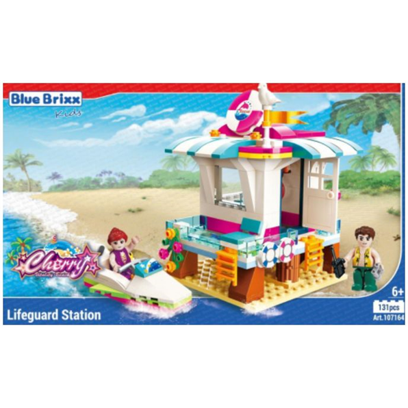 Cherry Life Guard Station 'Blue Brixx Kids (131pcs)