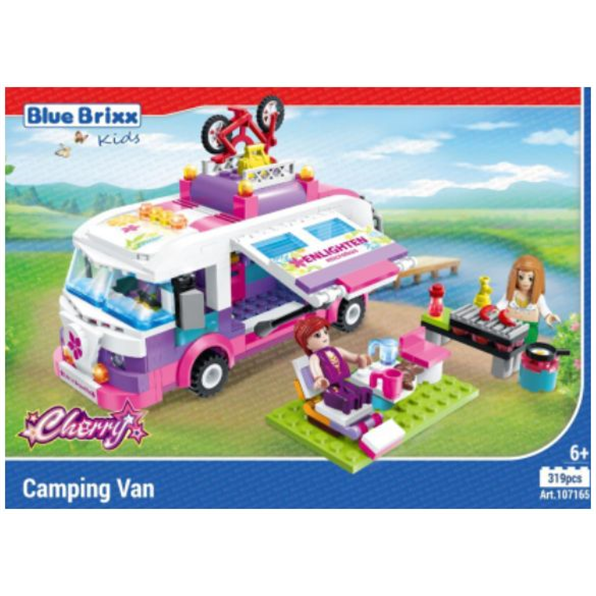 Cherry Camping Van 'Blue Brixx Kids' (319pcs)