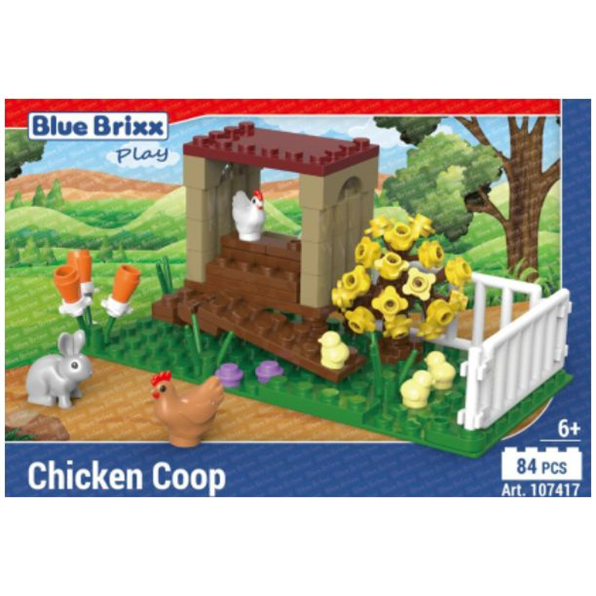 Chicken Coop 'Blue Brixx Play' (84pcs)