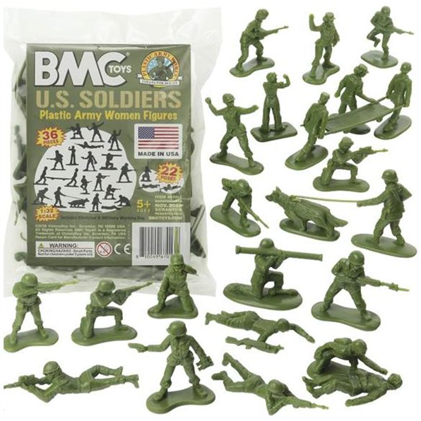 Plastic Army Women OD Green