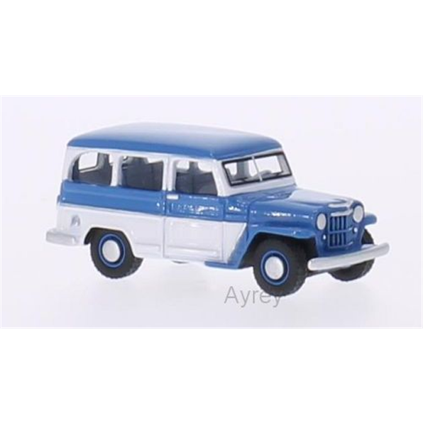 Jeep Willys Station Wagon, Blue/White