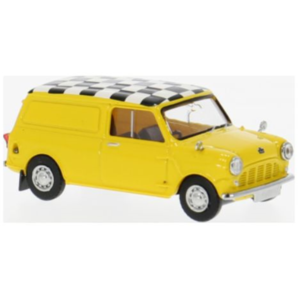 Austin Mini Countryman Yellow 1960 Checkered Flag