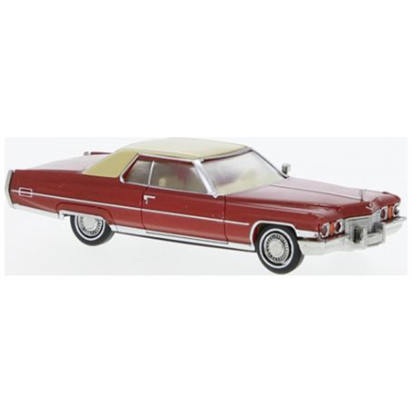 Cadillac Coupe deVille Metallic Dark Red Beige 1972