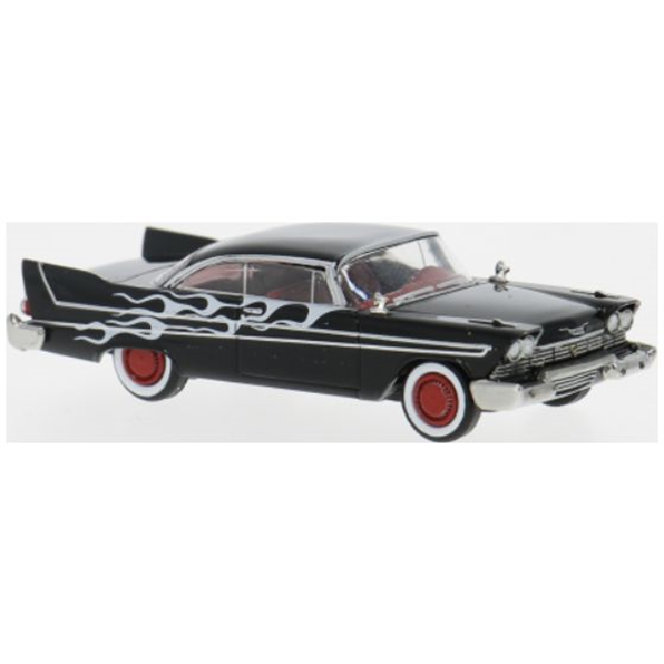 Plymouth Fury Black 1958 Flames