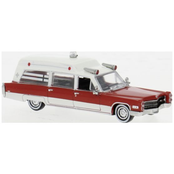 Cadillac Miller Meteor Ambulance White/Red 1966