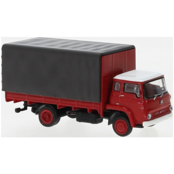 Bedford TK PP Flatbed Platform Trailer Red/Black
