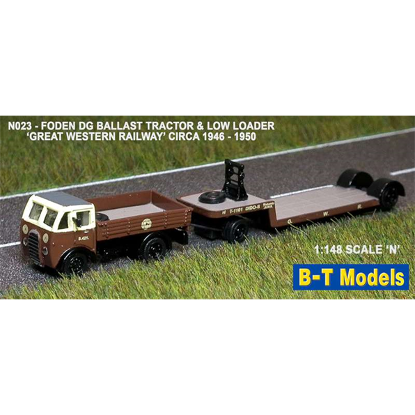 ((+N023T)) Foden DG Ballast and L/Loader-GWR Including Spare Trailer